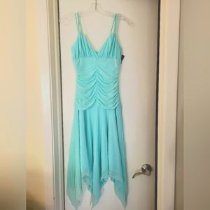 Aqua strappy dress